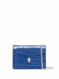 Alexander McQueen crocodile effect purse