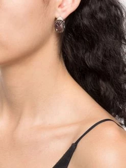 Alexander McQueen jewelled enamel earrings