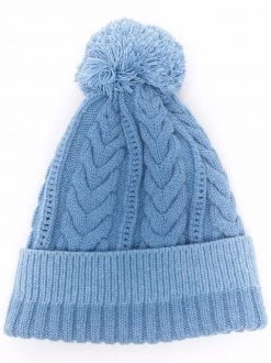 Alexander McQueen cable-knit pompom beanie