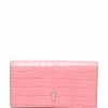 Alexander McQueen skull croc-effect wallet