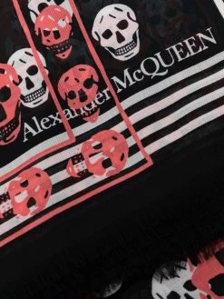 Alexander McQueen Classic Skull Biker scarf